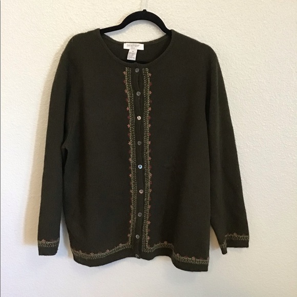 - LambsWool Button Up Sweater - Picture 1 of 7